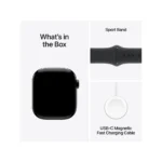 Apple Watch Series 10 42mm Jet Black Aluminium Case with Black Sport Band
