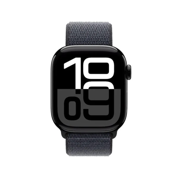 Apple Watch Series 10 42mm Jet Black Aluminium Case with Ink Sport Loop