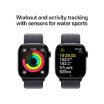 Apple Watch Series 10 42mm Jet Black Aluminium Case with Ink Sport Loop