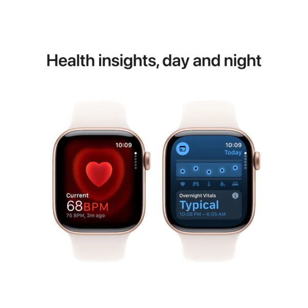 Apple Watch Series 10 46mm Rose Gold Aluminium Case with Light Blush Sport Band