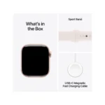 Apple Watch Series 10 46mm Rose Gold Aluminium Case with Light Blush Sport Band