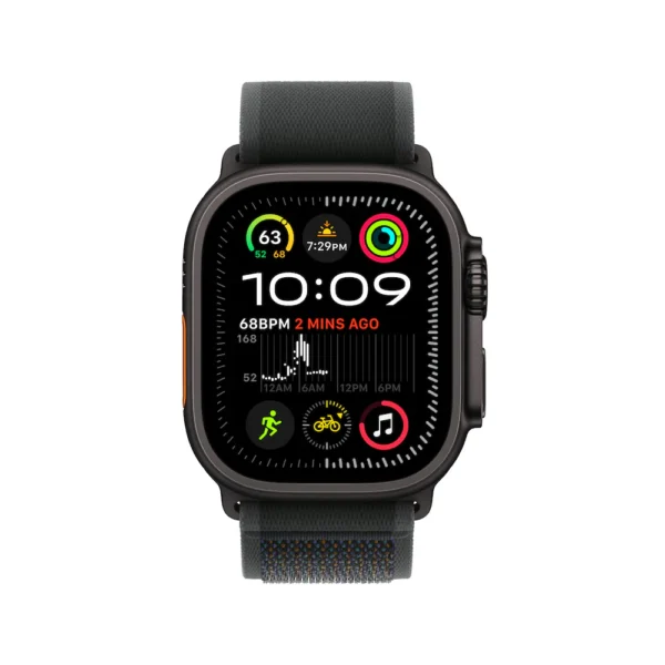Apple Watch Ultra 2 Black Titanium Case with With Trail Loop