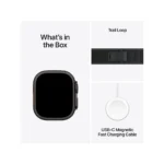 Apple Watch Ultra 2 Black Titanium Case with With Trail Loop