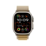 Apple Watch Ultra 2 Titanium Case with Tan Alpine Loop