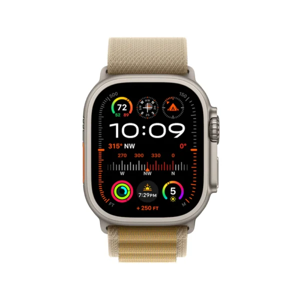 Apple Watch Ultra 2 Titanium Case with Tan Alpine Loop