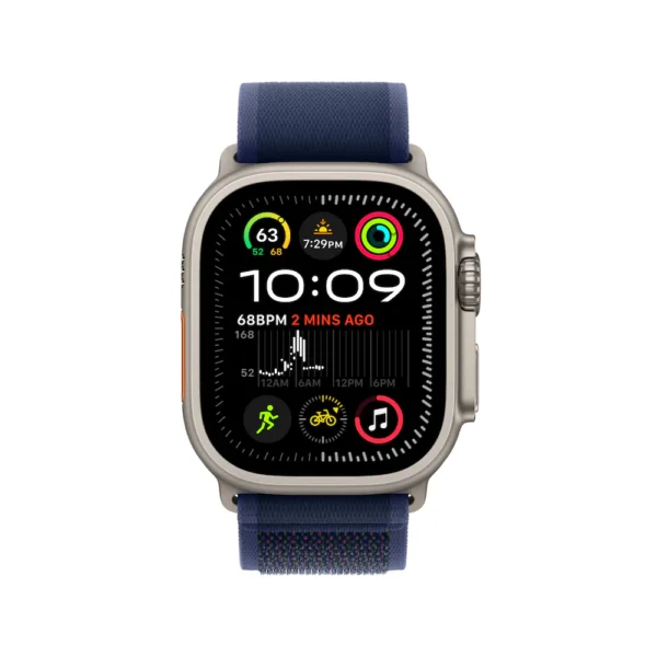 Apple Watch Ultra 2 Titanium Case with Blue Trail Loop