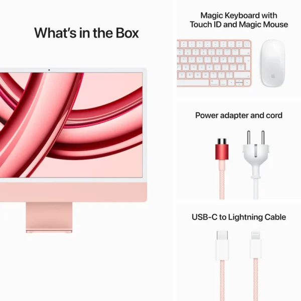 iMac with Retina 4.5K display | Apple M3 Chip | 8- Core CPU | 8-Core GPU | 256GB