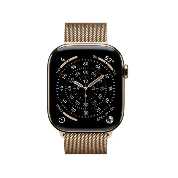 Apple Watch Series 11 Gold Titanium Case 46MM
